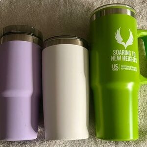 Three Stainless Steel Tumblers for One Bid